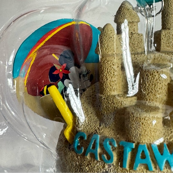 NWT. Disney Castaway Cay 2021 Sand Castle Ears Hat Ornament - Disney Cruise Line - Picture 4 of 11